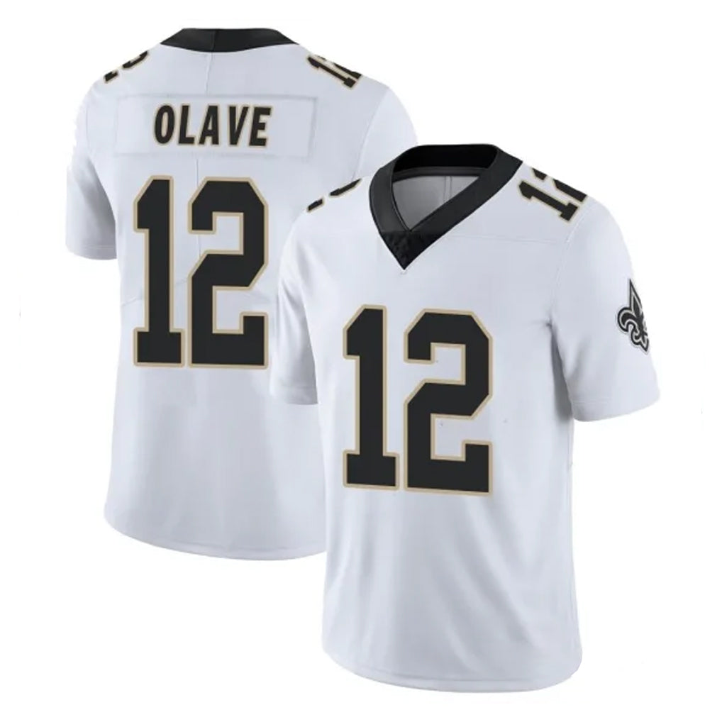 Johmsee NO.Saints #12 Chris Olave Player White Limited Vapor Untouchable Home Game Stitched Jerseys