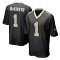Johmsee NO.Saints #1 Kool-Aid McKinstry Player Black Home Game Stitched Jerseys