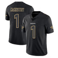 Johmsee NO.Saints #1 Kool-Aid McKinstry Player Black Impact Limited Home Game Stitched Jerseys