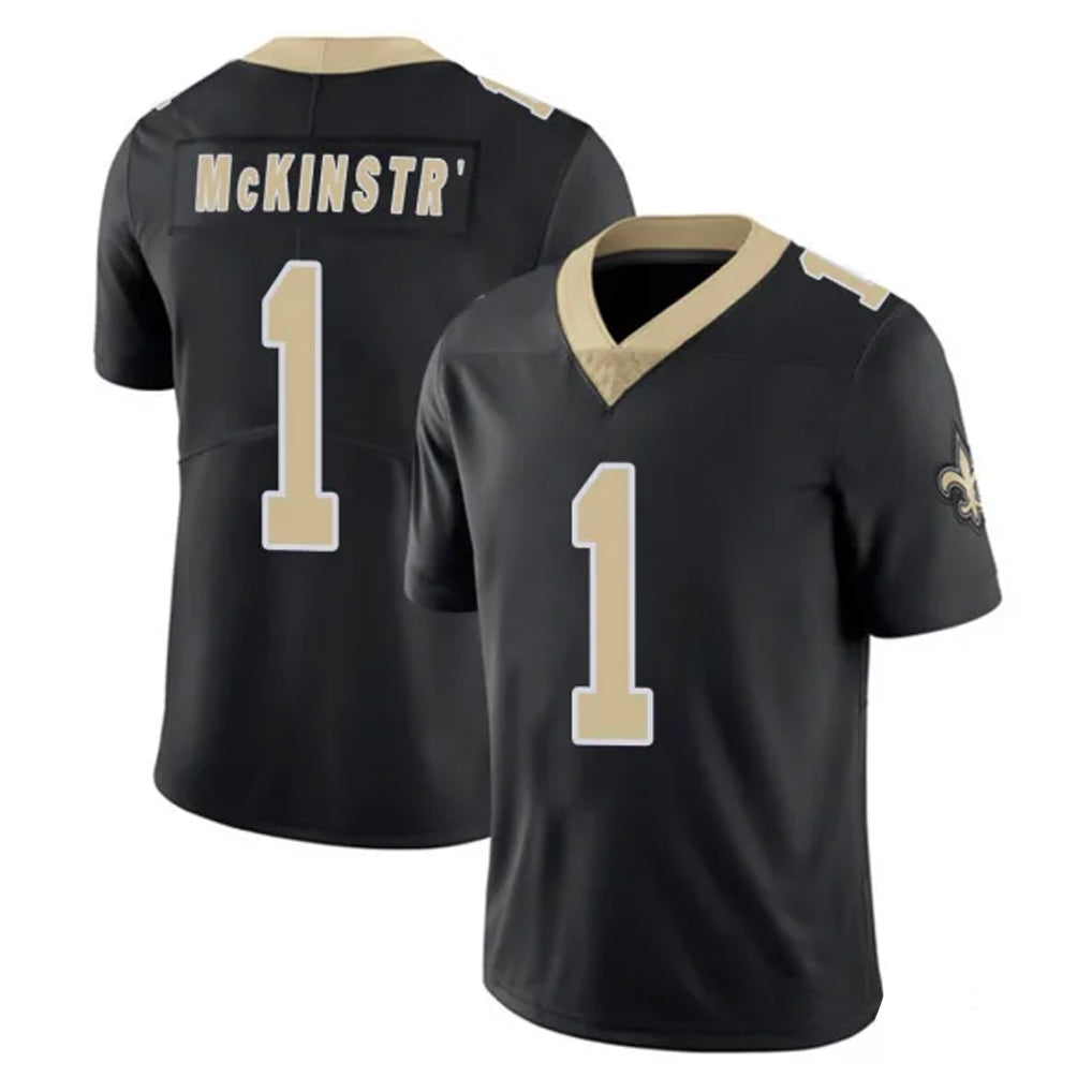 Johmsee NO.Saints #1 Kool-Aid McKinstry Player Black Limited Vapor Untouchable Home Game Stitched Jerseys