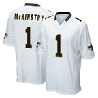 Johmsee NO.Saints #1 Kool-Aid McKinstry Player White Home Game Stitched Jerseys