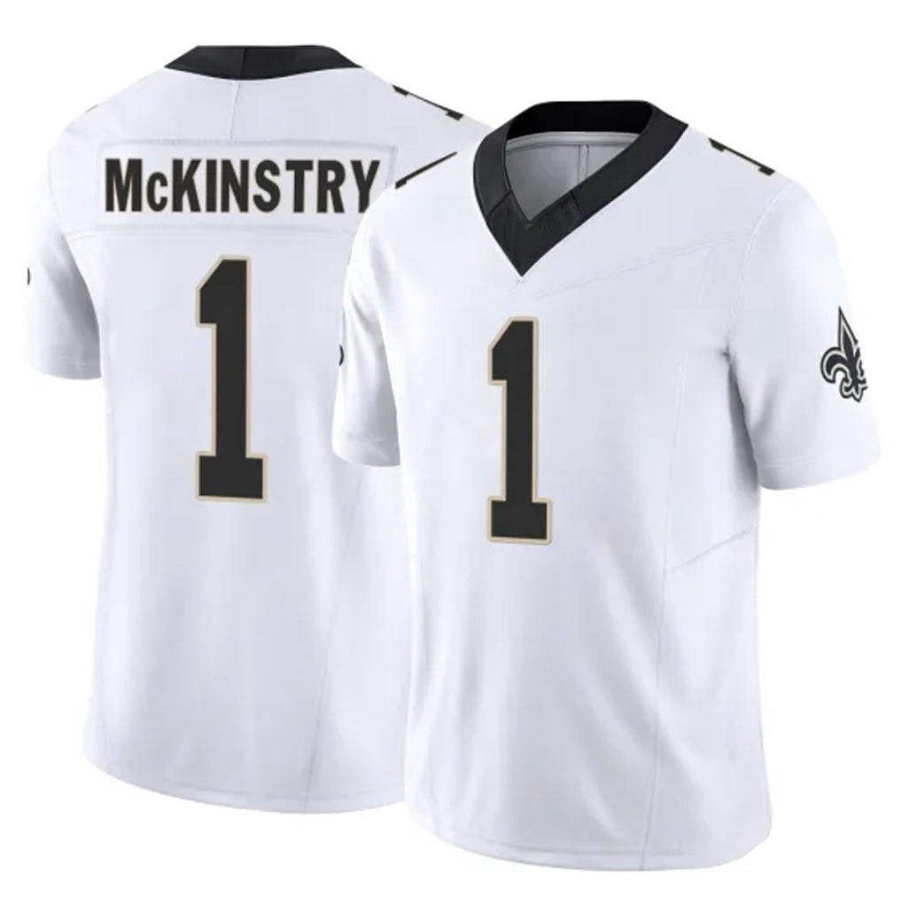 Johmsee NO.Saints #1 Kool-Aid McKinstry Player White Limited Vapor F.U.S.E. Home Game Stitched Jerseys