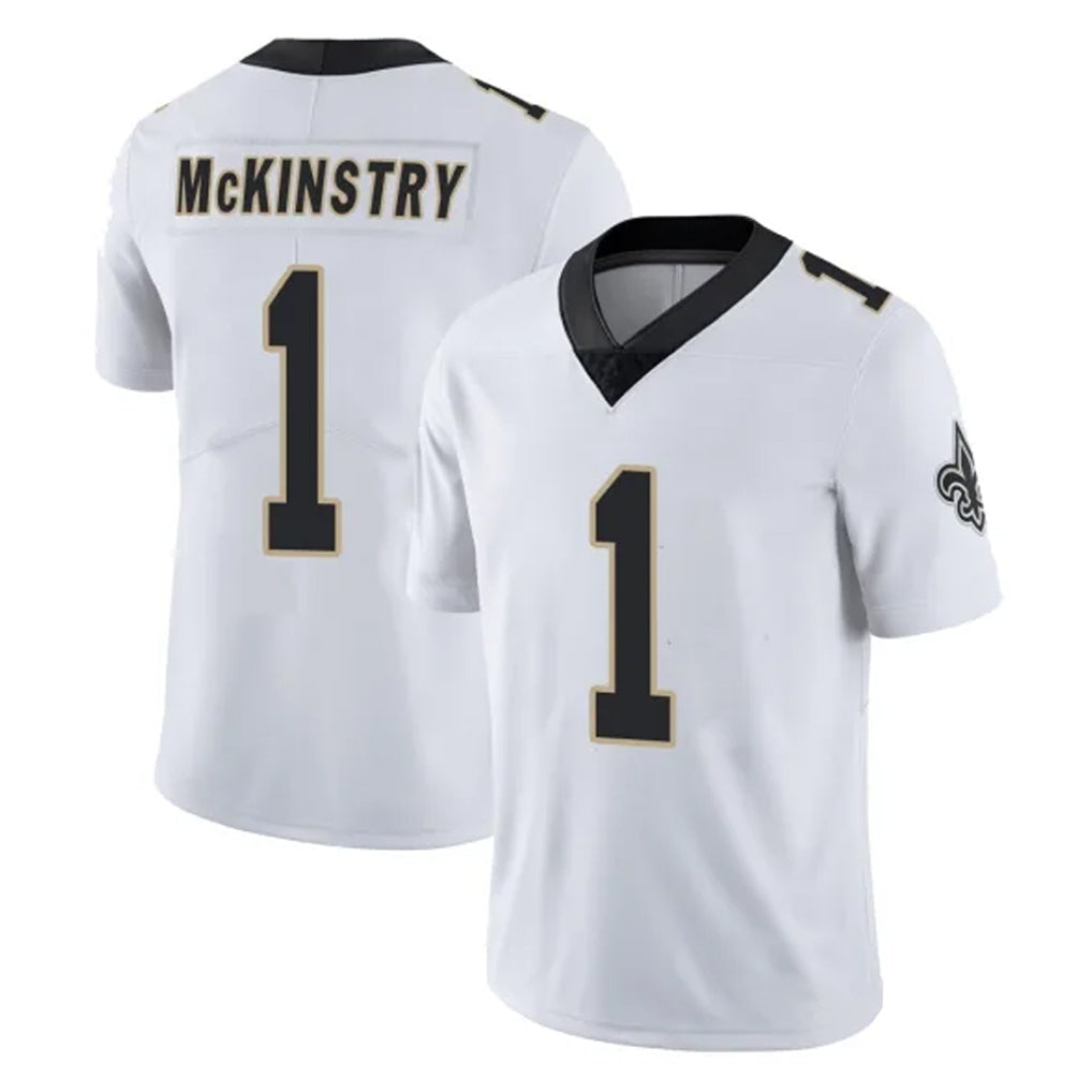 Johmsee NO.Saints #1 Kool-Aid McKinstry Player White Limited Vapor Untouchable Home Game Stitched Jerseys