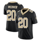 Johmsee NO.Saints #20 Pete Werner Player Black Limited Vapor Untouchable Home Game Stitched Jerseys