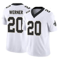Johmsee NO.Saints #20 Pete Werner Player White Limited Vapor F.U.S.E. Home Game Stitched Jerseys