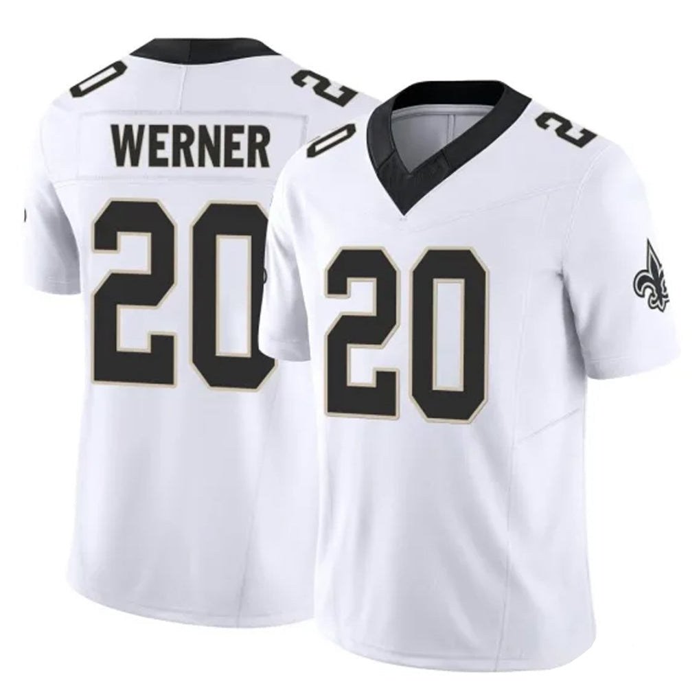 Johmsee NO.Saints #20 Pete Werner Player White Limited Vapor F.U.S.E. Home Game Stitched Jerseys