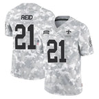 Johmsee NO.Saints #21 Justin Reid Player Arctic Camo Salute To Service Limited Game Stitched Jerseys