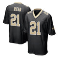 Johmsee NO.Saints #21 Justin Reid Player Black Home Game Stitched Jerseys