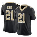Johmsee NO.Saints #21 Justin Reid Player Black Limited Vapor F.U.S.E. Home Game Stitched Jerseys