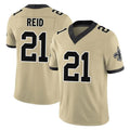Johmsee NO.Saints #21 Justin Reid Player Gold Limited Vapor F.U.S.E. Home Game Stitched Jerseys