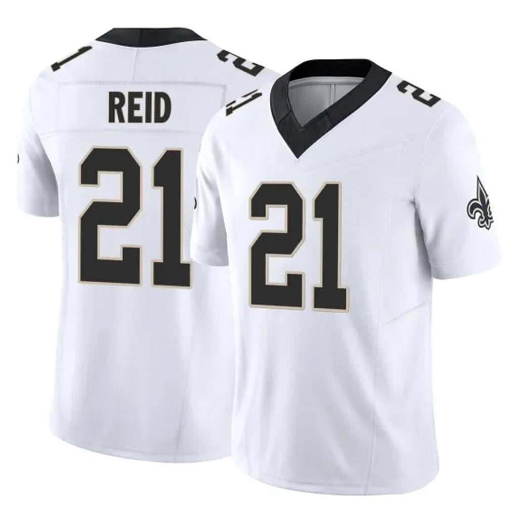 Johmsee NO.Saints #21 Justin Reid Player White Limited Vapor F.U.S.E. Home Game Stitched Jerseys