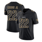 Johmsee NO.Saints #22 Martin Emerson Jr. Player Black Impact Limited Home Game Stitched Jerseys