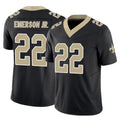 Johmsee NO.Saints #22 Martin Emerson Jr. Player Black Limited Vapor F.U.S.E. Home Game Stitched Jerseys