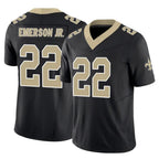Johmsee NO.Saints #22 Martin Emerson Jr. Player Black Limited Vapor F.U.S.E. Home Game Stitched Jerseys
