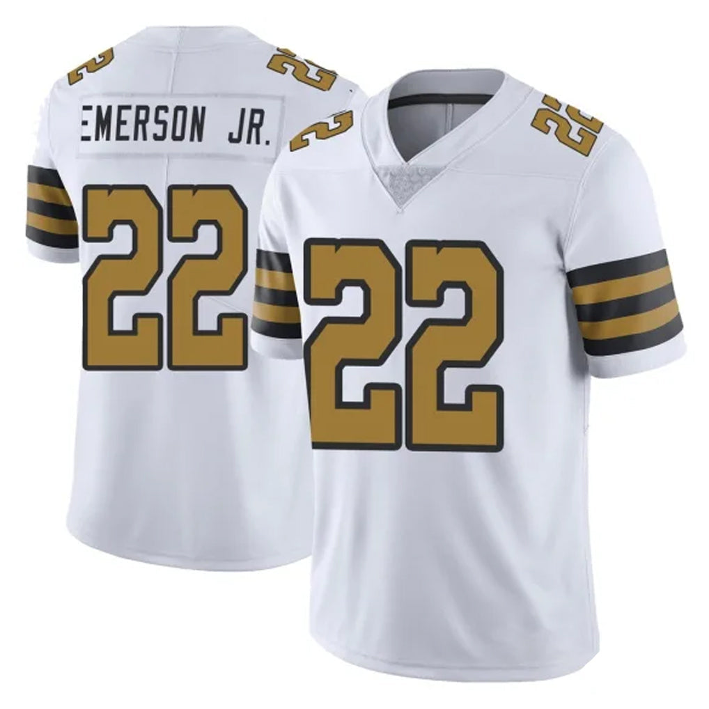 Johmsee NO.Saints #22 Martin Emerson Jr. Player White Limited Color Rush Home Game Stitched Jerseys