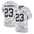 Johmsee NO.Saints #23 Julian Blackmon Player Arctic Camo Salute To Service Limited Game Stitched Jerseys