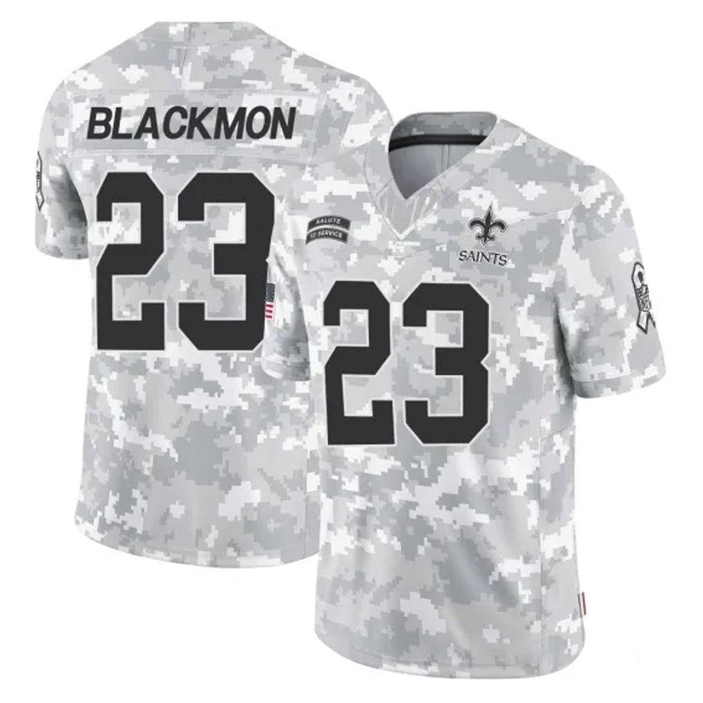 Johmsee NO.Saints #23 Julian Blackmon Player Arctic Camo Salute To Service Limited Game Stitched Jerseys