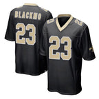 Johmsee NO.Saints #23 Julian Blackmon Player Black Home Game Stitched Jerseys