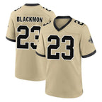 Johmsee NO.Saints #23 Julian Blackmon Player Gold Home Game Stitched Jerseys