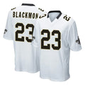 Johmsee NO.Saints #23 Julian Blackmon Player White Home Game Stitched Jerseys