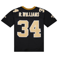 Johmsee NO.Saints #34 Ricky Williams Mitchell & Ness Black 1999 Legacy Replica Stitched Puhic Jersey