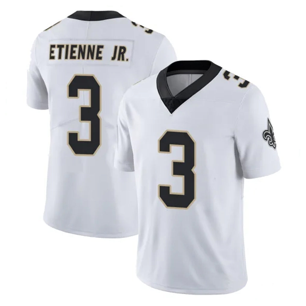 Johmsee NO.Saints #3 Travis Etienne Jr. Player White Limited Vapor Untouchable Home Game Stitched Jerseys