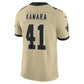 NO.Saints #41 Alvin Kamara Gold Alternate Gameday Golds Alternate Vapor F.U.S.E. Limited Stitched American Football Jersey