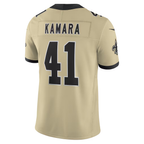 Johmsee NO.Saints #41 Alvin Kamara Gold Alternate Gameday Golds Alternate Vapor F.U.S.E. Limited Stitched Jerseys