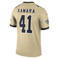 NO.Saints #41 Alvin Kamara Gold Gameday Golds Alternate Legend Player Performance Top Stitched American Football Jersey
