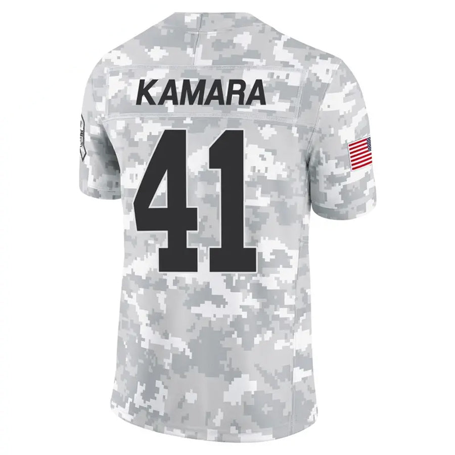 Johmsee NO.Saints #41 Alvin Kamara Player Arctic Camo Salute to Service Limited Stitched Jerseys