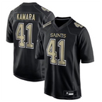 Johmsee NO.Saints #41 Alvin Kamara Player Carbon Black Fashion Game Stitched Jerseys