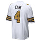 NO.Saints #4 Derek Carr White Alternate Game Stitched American Football Jersey