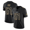 Johmsee NO.Saints #51 Cesar Ruiz Player Black Impact Limited Home Game Stitched Jerseys