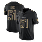 Johmsee NO.Saints #51 Cesar Ruiz Player Black Impact Limited Home Game Stitched Jerseys