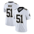 Johmsee NO.Saints #51 Cesar Ruiz Player White Limited Vapor Untouchable Home Game Stitched Jerseys