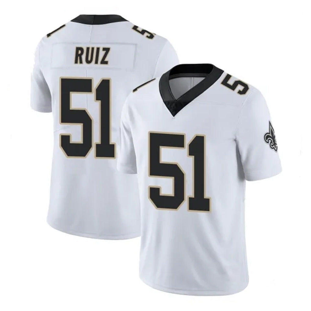 Johmsee NO.Saints #51 Cesar Ruiz Player White Limited Vapor Untouchable Home Game Stitched Jerseys