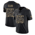 Johmsee NO.Saints #55 Kaden Elliss Player Black Impact Limited Home Game Stitched Jerseys