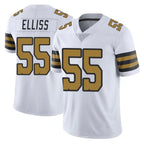 Johmsee NO.Saints #55 Kaden Elliss Player White Limited Color Rush Home Game Stitched Jerseys