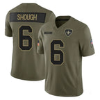 Johmsee NO.Saints #6 Tyler Shough Player Olive 2025 Salute To Service Limited Stitched Jerseys