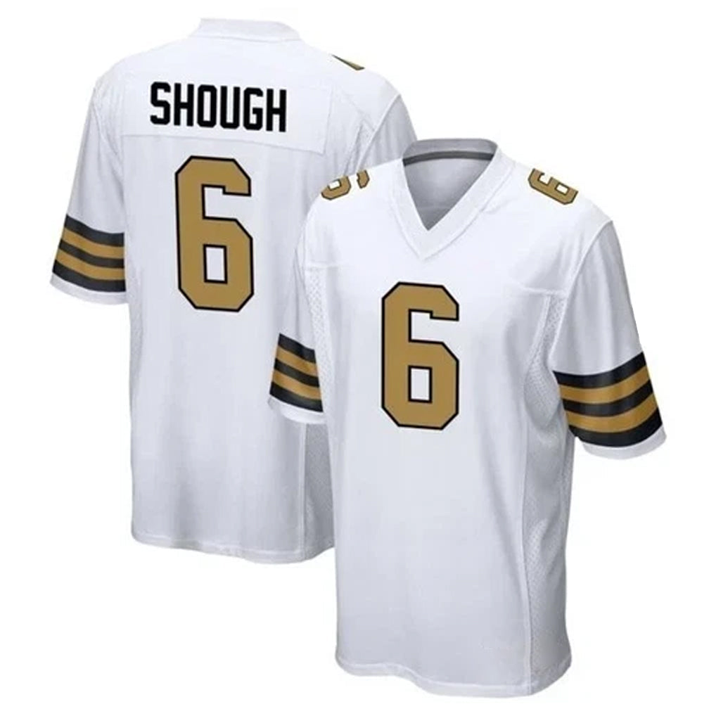 Johmsee NO.Saints #6 Tyler Shough Player White Alternate Home Game Stitched Jerseys
