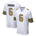 Johmsee NO.Saints #6 Tyler Shough Player White Alternate Home Game Stitched Jerseys
