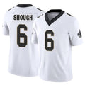 Johmsee NO.Saints #6 Tyler Shough Player White Limited Vapor F.U.S.E. Home Game Stitched Jerseys