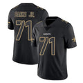 Johmsee NO.Saints #71 Kelvin Banks Jr. Player Black Impact Limited Home Game Stitched Jerseys