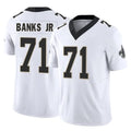 Johmsee NO.Saints #71 Kelvin Banks Jr. Player White Limited Vapor F.U.S.E. Home Game Stitched Jerseys