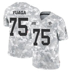 Johmsee NO.Saints #75 Taliese Fuaga Player Arctic Camo Salute To Service Limited Game Stitched Jerseys