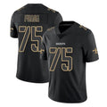 Johmsee NO.Saints #75 Taliese Fuaga Player Black Impact Limited Home Game Stitched Jerseys
