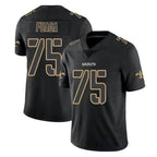 Johmsee NO.Saints #75 Taliese Fuaga Player Black Impact Limited Home Game Stitched Jerseys