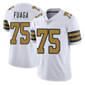 Johmsee NO.Saints #75 Taliese Fuaga Player White Limited Color Rush Home Game Stitched Jerseys