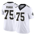 Johmsee NO.Saints #75 Taliese Fuaga Player White Limited Vapor F.U.S.E. Home Game Stitched Jerseys