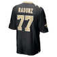 NO.Saints #77 Dillon Radunz Black Team Game Stitched American Football Jersey